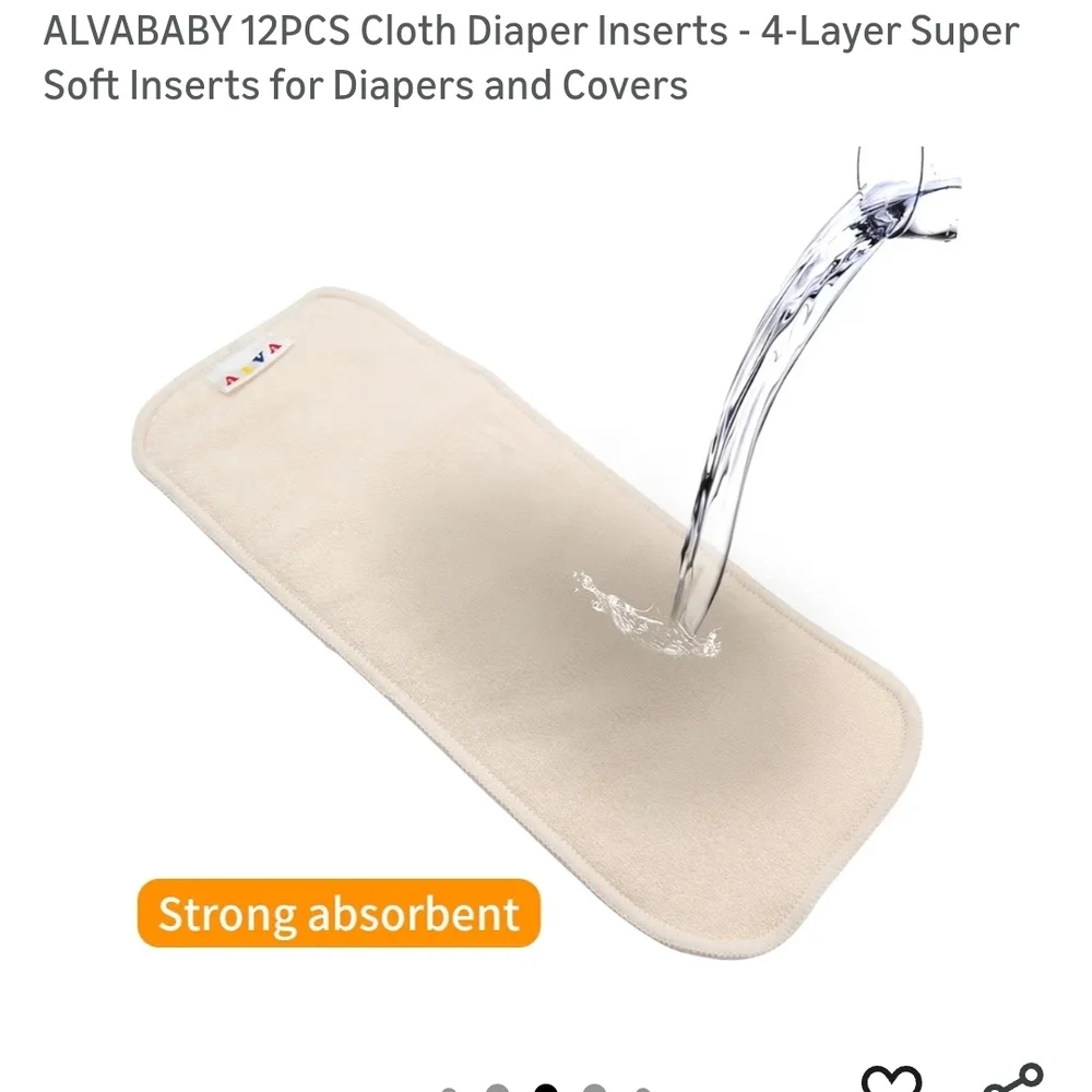 Super Soft Diaper Inserts (7- NWOT)